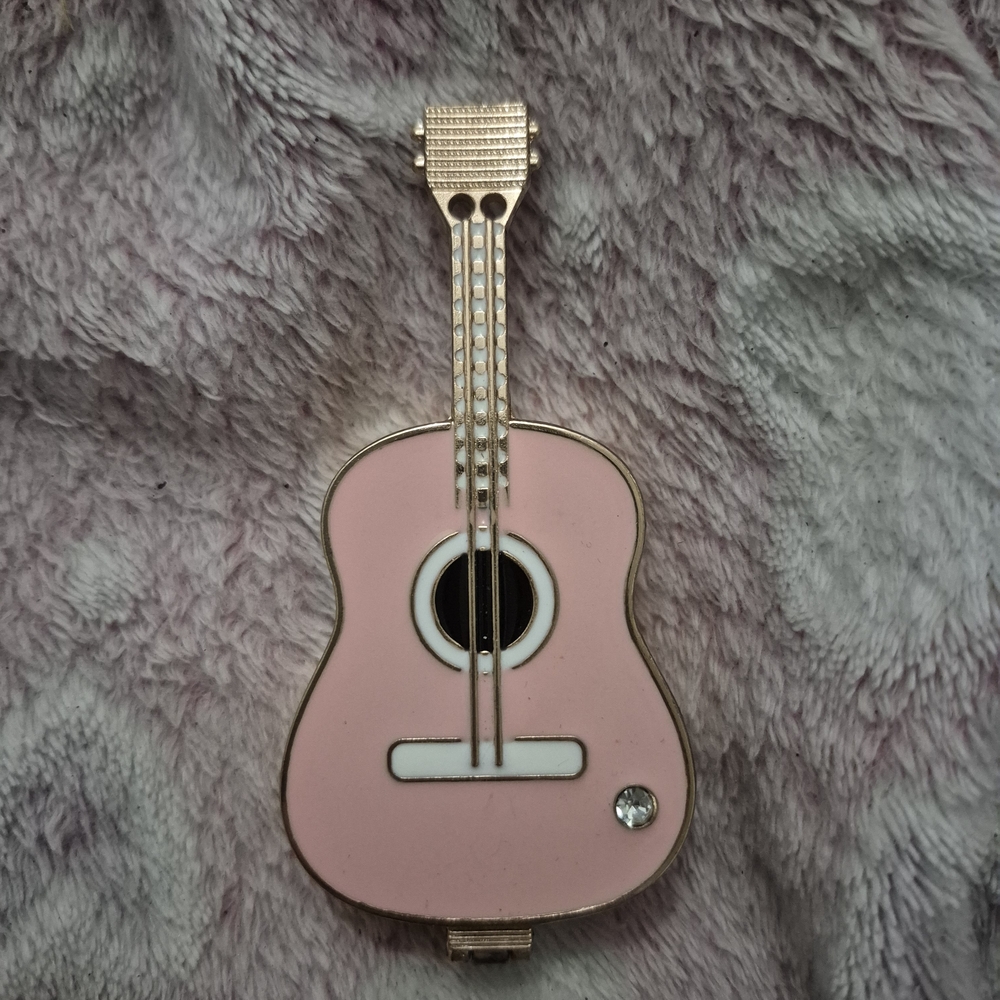 Pink Guitar Ring Box